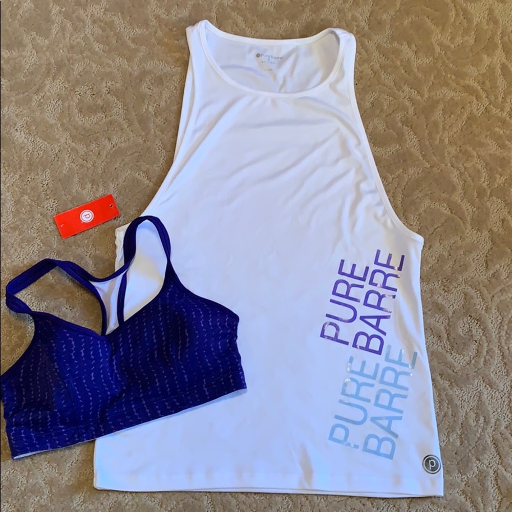 Pure Barre Tank Top White . Size L